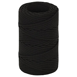 vidaXL Corde de travail Noir 2 mm 25 m Polyester