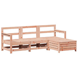 vidaXL Salon de jardin 4 pcs bois massif sapin de douglas