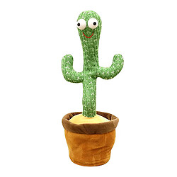 Mignon Cactus électrique En Peluche Poupée Torsion Danse Jouet Décor Enregistrement Perroquet USB