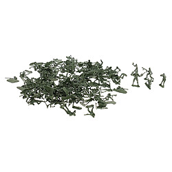 120 pièces soldat en plastique 4cm figurines de l'armée pour le modèle de scène sable de l'armée vert Armée de jeu des hommes