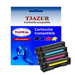 T3AZUR - 4 Toners génériques HP CF400X CF401X CF402X CF403X 