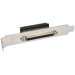 SCSI III U320 Équerre de fente, InLine®, 68 broches mini Sub D fem./fem., interne/externe 