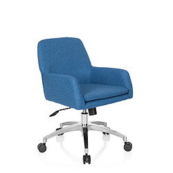 Chaise de bureau / pivotante SHAKE 400 en tissu bleu foncé hjh OFFICE pas cher