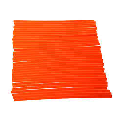 108 Pièces Universelles de Jante de Roue de Motocross Enveloppent La Couverture de Peaux Orange pas cher