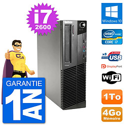 PC Lenovo M91p SFF Intel i7-2600 RAM 4Go Disque Dur 1To Windows 10 Wifi · Occasion 