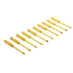 Avis 10 Pièces Croix Hex Tige En Céramique Tuile En Verre Drill Bits Rapide Bit Set 4mm