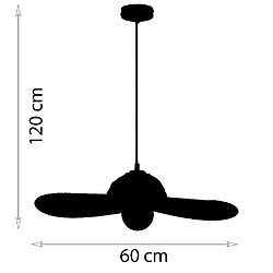 Acheter Sampa Suspension design Madison 120cm réglable métal noir compatible LED