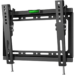 Onkron Support Mural TV Inclinable pour 13 - 42 Pouces Écrans & TVs, Fixation Murale TV Poids de 35 kg - Accroche Television Mural VESA 75x75 - VESA 200x200 mm/Support Mural TV Universel TME-22B Noir 