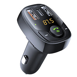 Transmetteur FM Bluetooth Double USB Avec Chargeur Voiture et Support SD/U-Disk YONIS