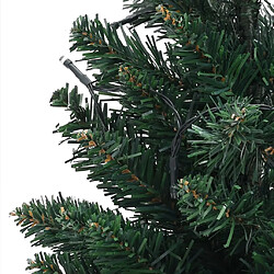 Acheter vidaXL Sapin de Noël artificiel pré-éclairé et supports vert 90 cm PVC