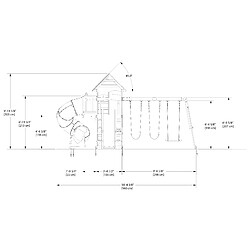 Avis Backyard Discovery Cedar Cove | Maisonnette en bois avec Balancoires, Toboggan Double Mur d'Escalade et Banc | Balancoire Exterieur avec Toboggan, Portique Balancoire Exterieur | VERT, Marron