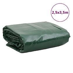 vidaXL Bâche vert 2,5x3,5 m 650 g/m² pas cher