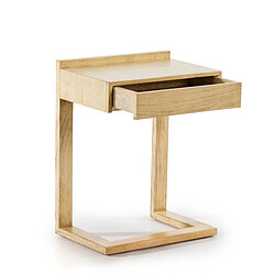 Acheter Table de Nuit Thai Natura Blanc Bois de cèdre 50 x 66 x 35 cm