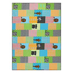 RUGSX Tapis pour enfants ZOO animaux 100x150 cm