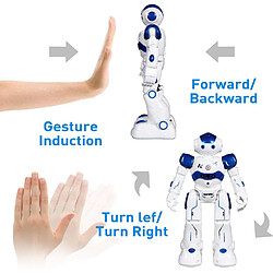 Chrono RC Détection de Geste Robot Télécommandé - Cadeau Jouet pour Les Enfants, Interactif, Marche, Chant, Danse, Robot Intelligent Programmable pour Enfants Garçons Filles(Bleu)