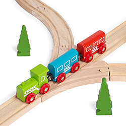 Bigjigs Rail 2 pièces de piste à trois points