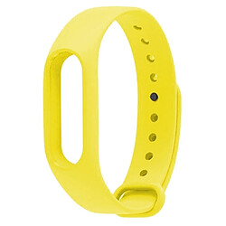 Wewoo Bracelet jaune pour Xiaomi Mi Bande 2 CA0600B de bracelets de remplacement coloré, hôte non inclus 