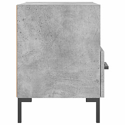 Acheter vidaXL Table de chevet gris béton 40x35x47,5 cm bois d’ingénierie