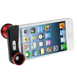 Wewoo Pour iPhone 5 Lentille large et détachable + objectif grand angle fish eye de 180 degrés,