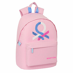 Sacoche pour Portable Benetton Pink Rose 31 x 41 x 16 cm 