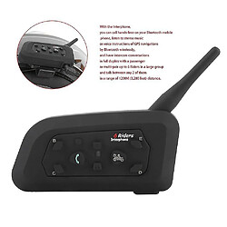 Universal 1 PCS 3,5 mm BT Bluetooth Motorcycle Casque Interphone Headset 6 Riders 1200m 