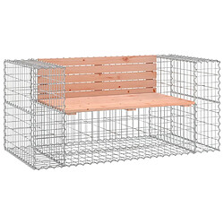 Maison Chic Banc jardin| Banc d'extérieur | Chaise design gabion 143x71x65,5 cm bois massif de douglas -GKD67279