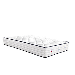 Acheter LUXURY LITERIE Ensemble matelas Patriote 90x190 cm + sommier blanc ep 13cm