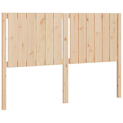 Maison Chic Tête de lit scandinave pour lit adulte,Meuble de chambre 145,5x4x100 cm Bois massif de pin -MN28262