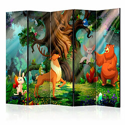 Paris Prix Paravent 5 Volets Bear & Friends 172x225cm