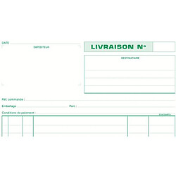 Cahier de livraison Manifold Exacompta autocopiant A4 50 pages triple exemplaires