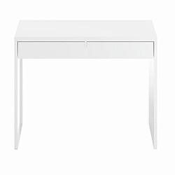 Acheter Alter Bureau réversible à deux tiroirs, couleur blanc brillant, Dimensions 138 x 75 x 50 cm