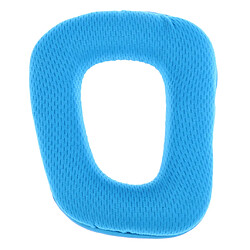 Housse de coussin d'oreille de remplacement pour écouteurs logitech g35 g930 g430 bleu pas cher