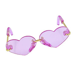 lunettes de soleil à la mode lunettes en forme de coeur pour poupées blythe 12 pouces rose accessoire de poupées de mode