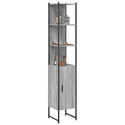 vidaXL Armoire de salle de bain sonoma gris bois d'ingénierie