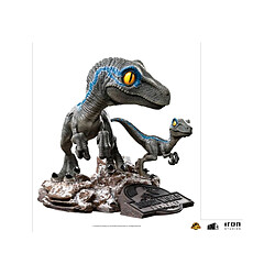 IRON STUDIOS Jurassic World Le Monde d'après - Figurine Mini Co. PVC Blue and Beta 13 cm 