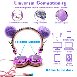 Acheter Universal Écouteurs câblés avec microphone 3.5mm musique casque stéréo ordinateur téléphone mobile gamer chat casque fille cadeau |