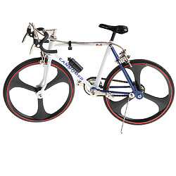 1:10 échelle en alliage moulé sous pression course vélo modèle réplique vélo jouet bleu blanc