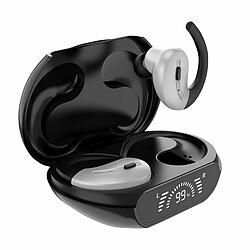 Écouteur Sans Fil Bluetooth 5.3 Batterie Led Affichage Numérique Enc Crochet D'Oreille Anti-Bruit Casque De Sport Noir