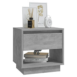 Acheter Maison Chic Lot de 2 Tables de chevet,Table de nuit,Table d'appoint pour salon Gris béton 45x34x44 cm Aggloméré -MN81917