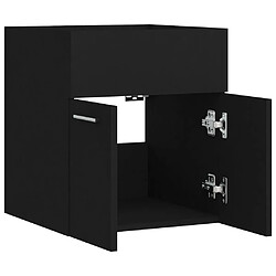 Acheter vidaXL Armoire d'évier Noir 41x38,5x46 cm Aggloméré