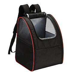 Mesh Hollow Visible Pet Carrier Bag Cat Dog Puppy Backpack Black Red