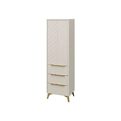 Bestmobilier Boccioni - buffet haut - beige - 54x180 cm