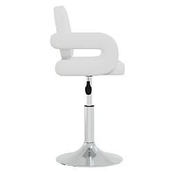 Avis vidaXL Chaises pivotantes à manger lot de 4 Blanc Similicuir