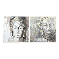 Cadre DKD Home Decor Buda Buda Oriental (100 x 3,8 x 100 cm) (2 Unités) 