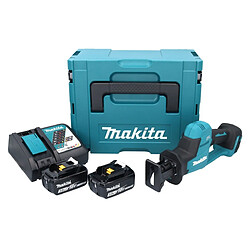 Makita DJR189RFJ Scie récipro sans fil 18V Brushless + 2x Batteries 3,0Ah + Chargeur + Coffret Makpac