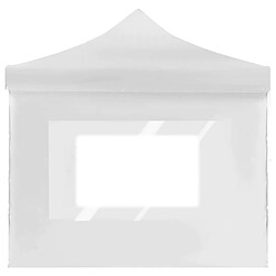 vidaXL Tente de réception pliable avec parois Aluminium 6 x 3 m Blanc pas cher