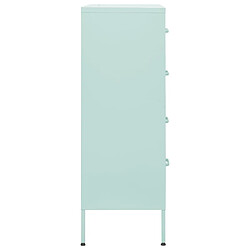 Avis vidaXL Commode Vert menthe 80x35x101,5 cm Acier