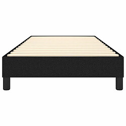 Sommier à lattes,Cadre à lattes de lit pour Adulte Noir 80x200 cm Tissu -MN30745 pas cher