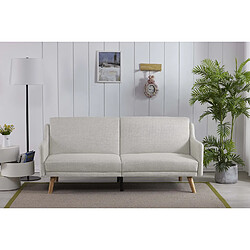 Concept Usine Canapé convertible scandinave 3 places gris clair ESTER