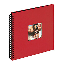 Ac-Deco Album photo à spirales 50 pages Fun - L 30 x l 30 - Rouge